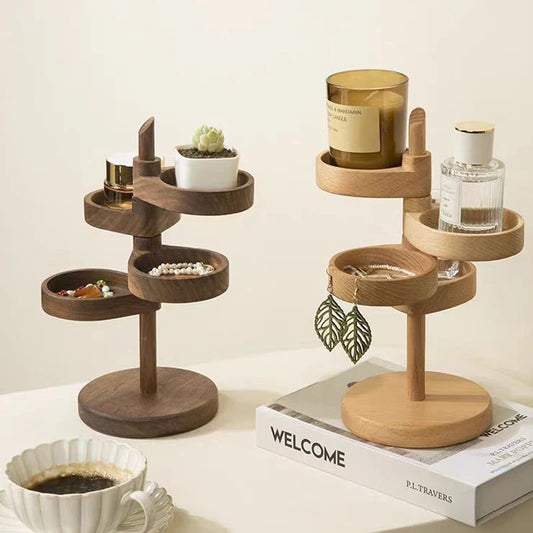 Rotating Wooden Organizer