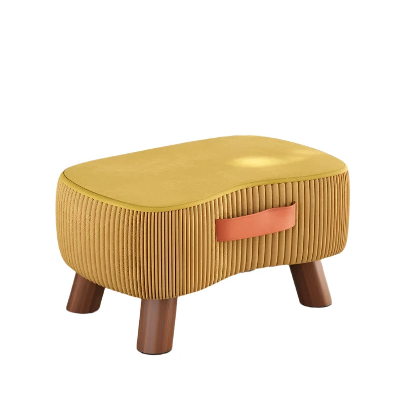 Flannel Ribbed Footstool