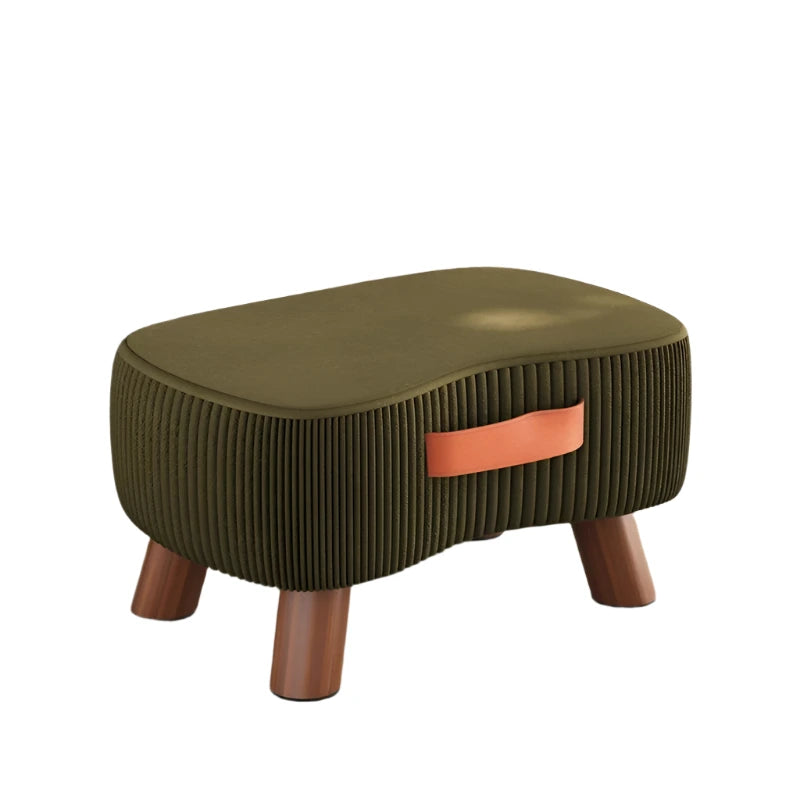 Flannel Ribbed Footstool