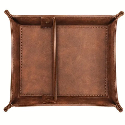 Leather Valet Tray Organizer