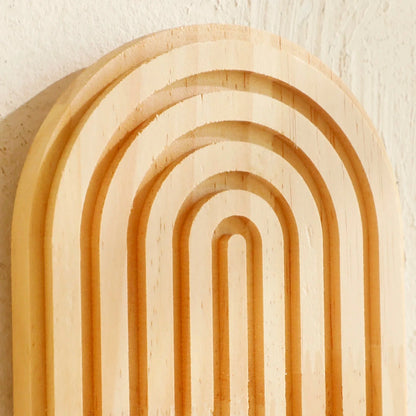 Arched Wood Wall Shelf