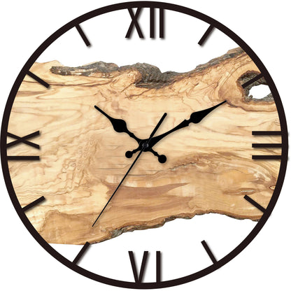 Wood Grain Acrylic Wall Clock