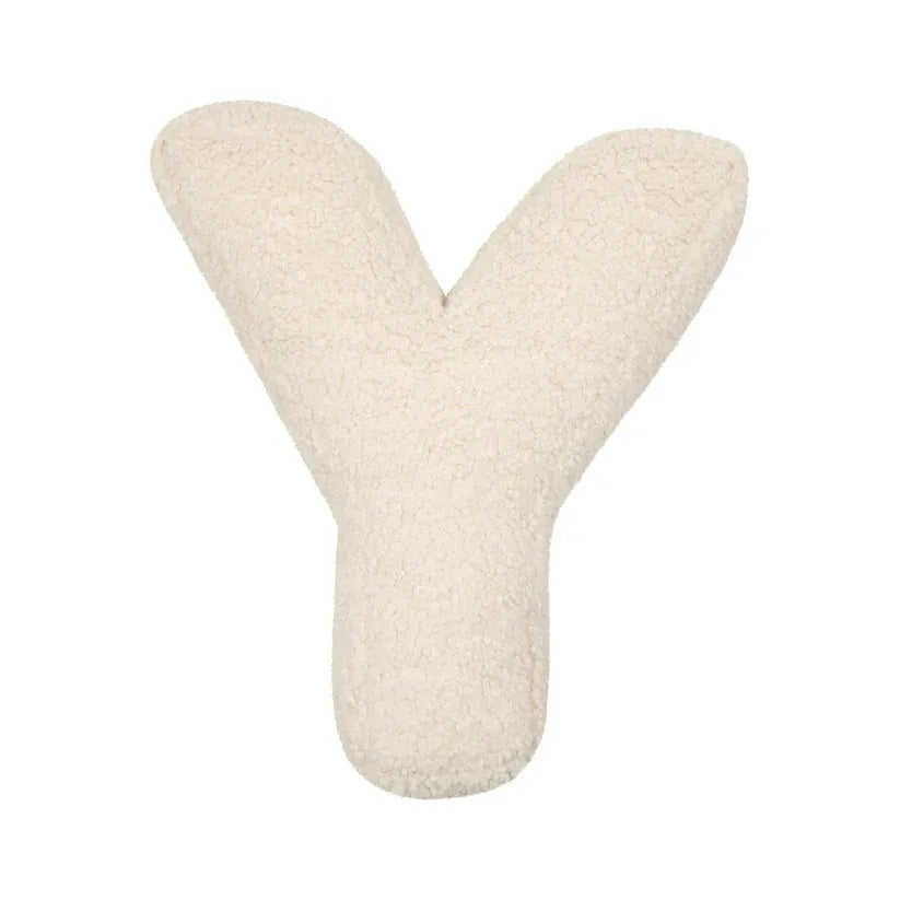 Cozy Letter Throw Pillow